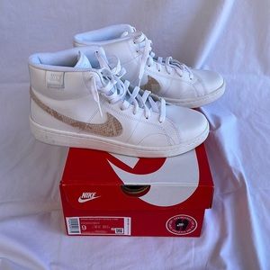 women's nike court royale 2 mid - snake print